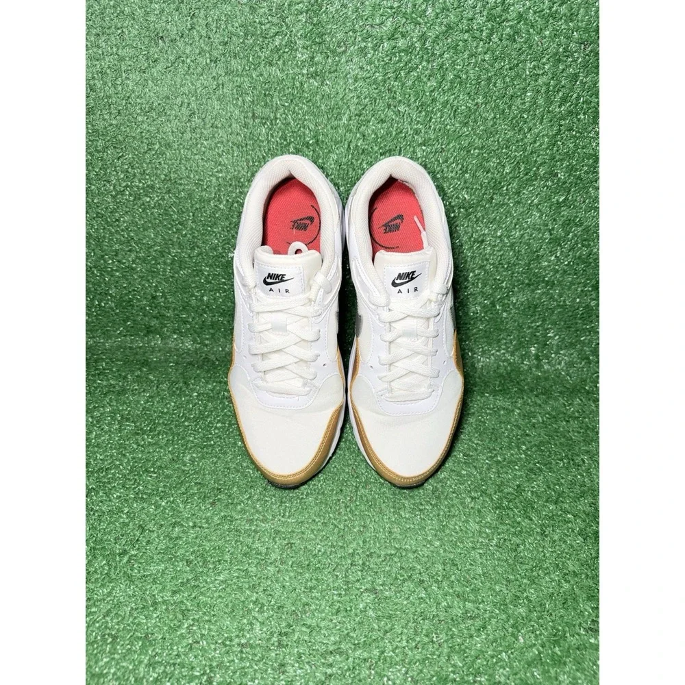 Nike Air Max SC SE Womens Size 9 White Gold Athletic Running Shoes Sneakers